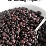 Instant Pot Black Beans Recipe Pinterest Pin Collage Image