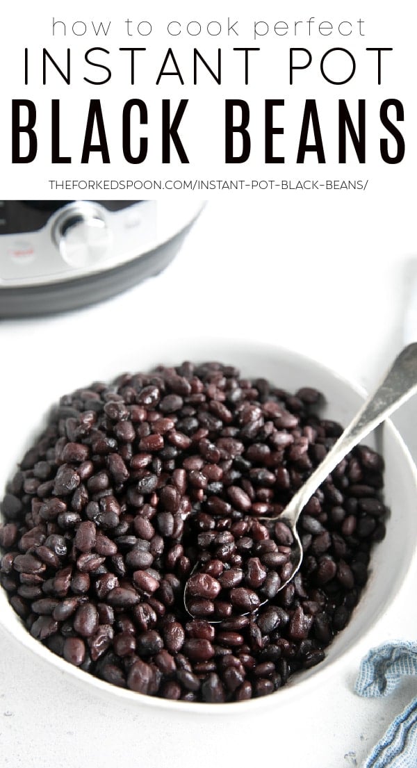 Instant Pot Black Beans Recipe Pinterest Pin Collage Image