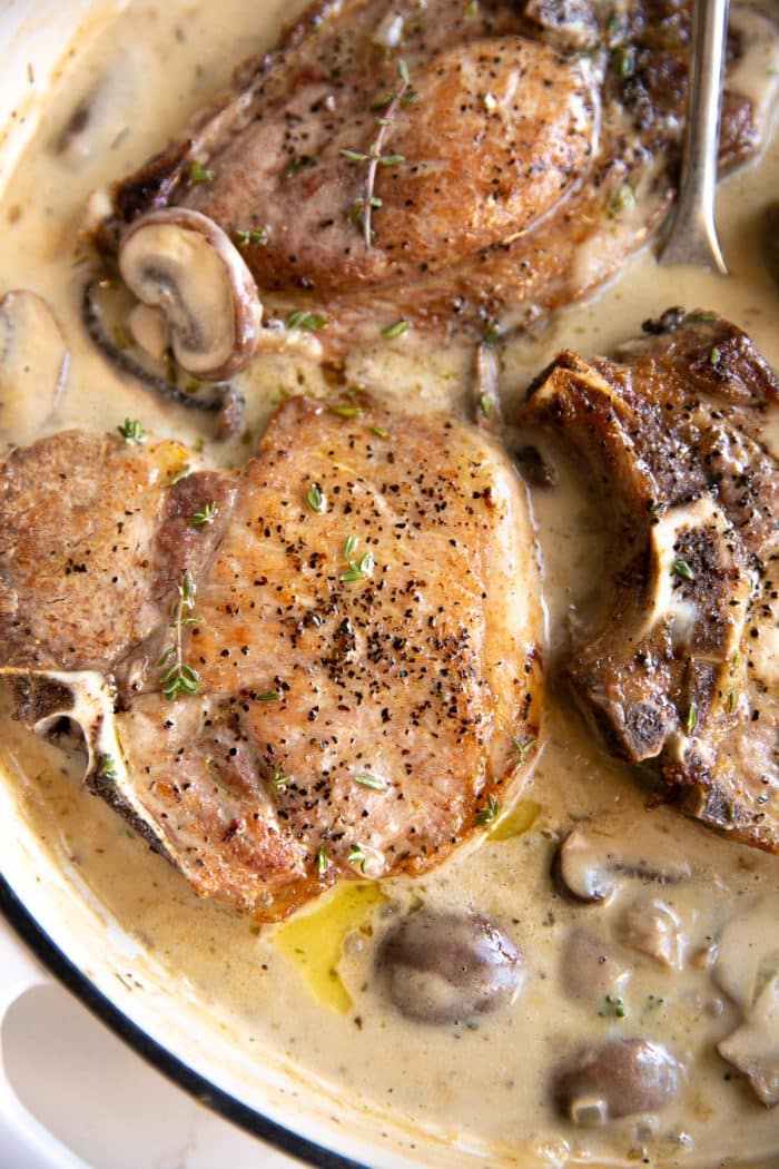 Smothered Pork Chops Recipe - The Forked Spoon