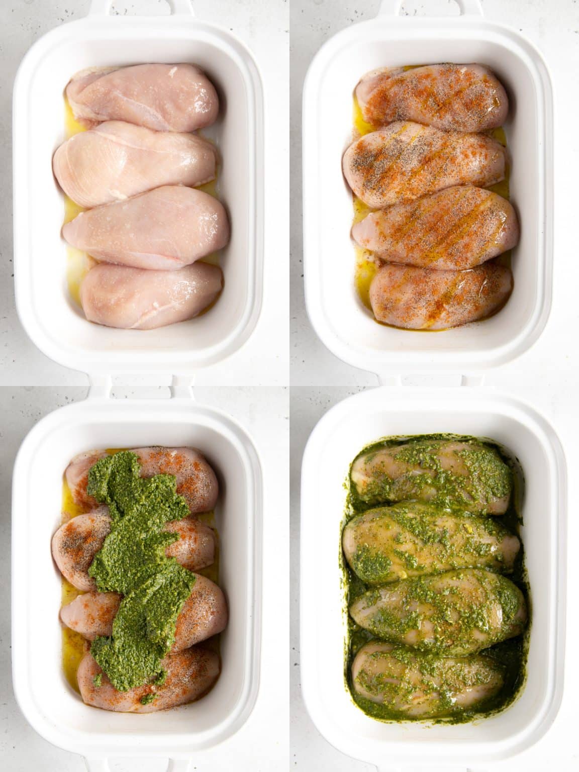 Easy Baked Pesto Mozzarella Chicken - The Forked Spoon