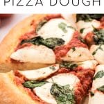 homemade pizza dough recipe pinterest pin collage image