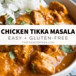 Chicken Tikka Masala Recipe Pinterest pin