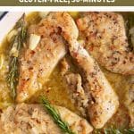 Rosemary Garlic Chicken Recipe pinterest pin collage image