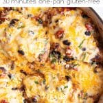 Santa Fe Chicken Recipe pinterest pin collage image