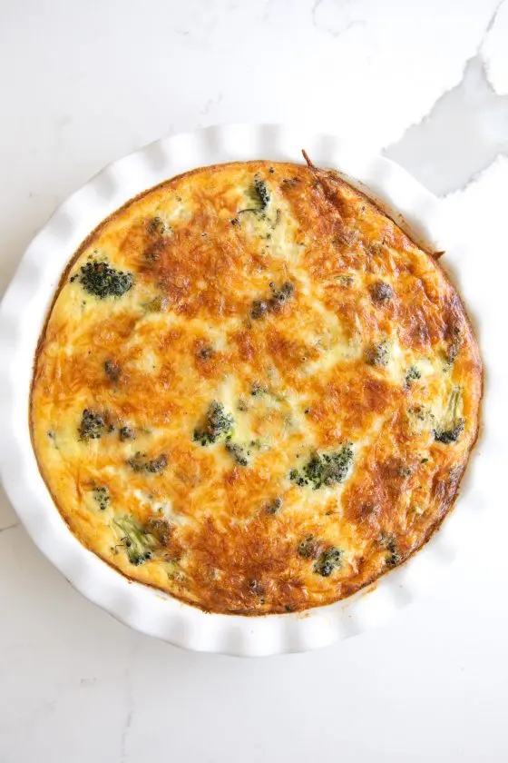 Crustless Quiche - The Forked Spoon