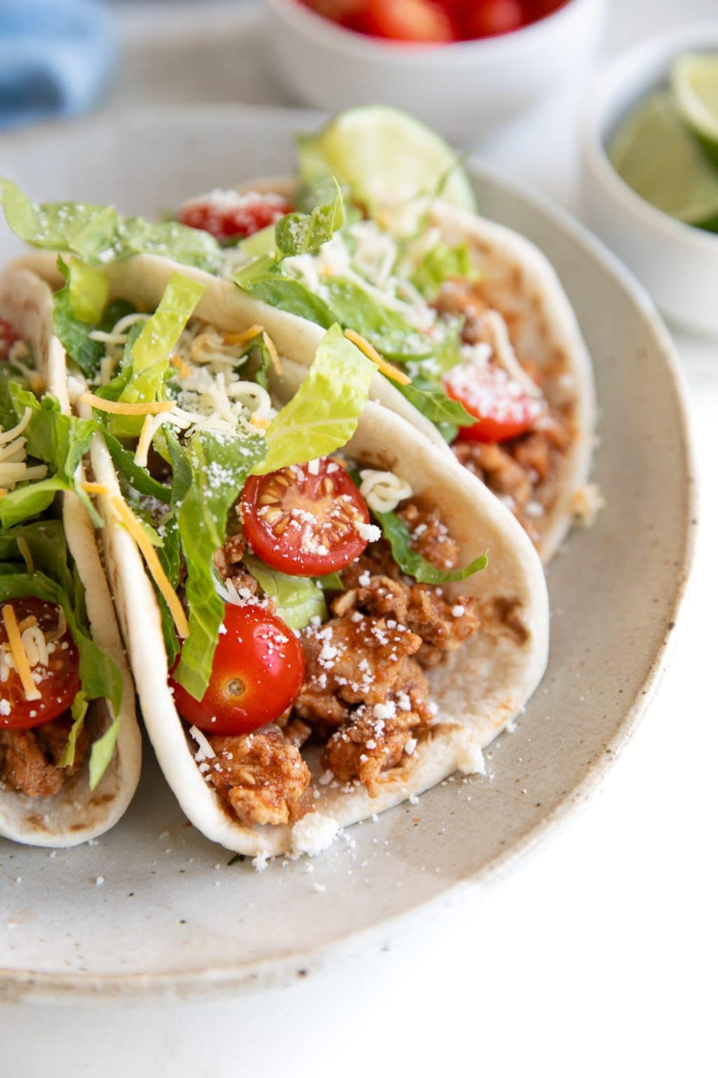 Ground Turkey Tacos - The Forked Spoon