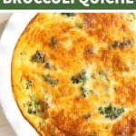 Easy Crustless Quiche Recipe Pinterest Pin Image Collage