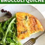 Easy Crustless Quiche Recipe