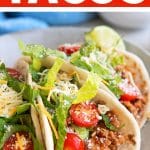 The Best Turkey Tacos Recipe (Ground Turkey Taco Meat) Pinterest Pin Image Collage