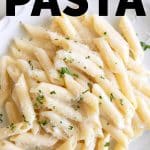 Creamy Penne Pasta Recipe Pinterest Pin Image Collage
