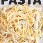 Creamy Lemon Chicken Pasta Pinterest Pin Image Collage