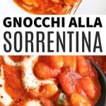 gnocchi alla sorrentina Pinterest pin image collage