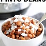 instant pot pinto beans pinterest pin image
