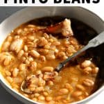 pinto beans recipe pinterest pin image