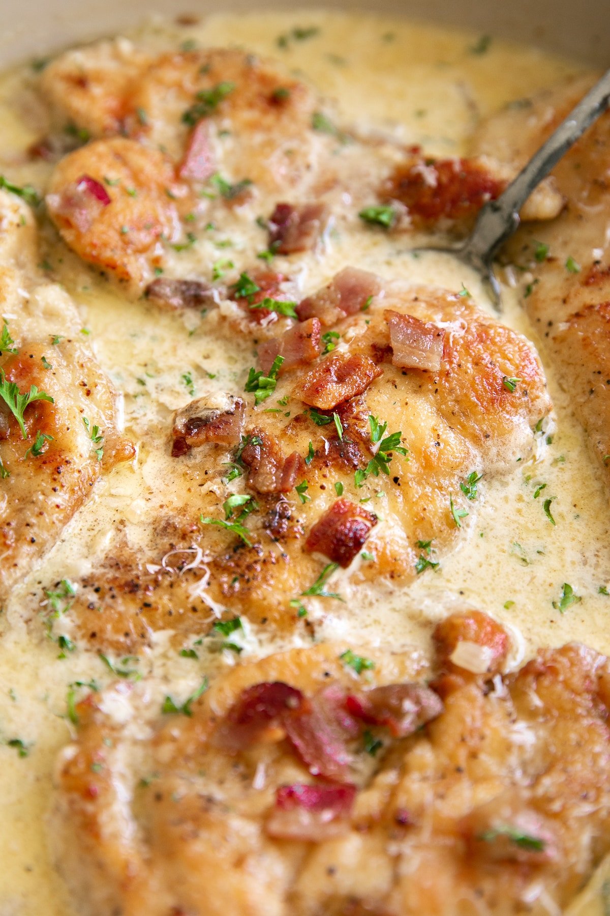 Creamy Bacon Chicken - The Forked Spoon