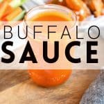 buffalo sauce recipe pinterest pin image