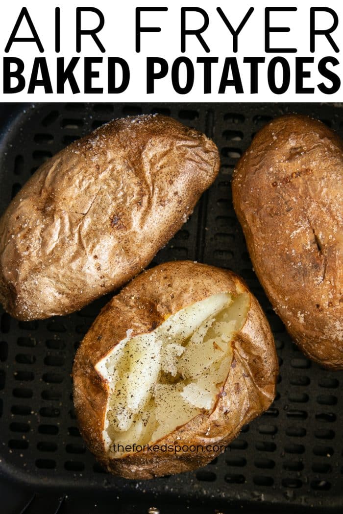 Air Fryer Baked Potatoes Pinterest Pin