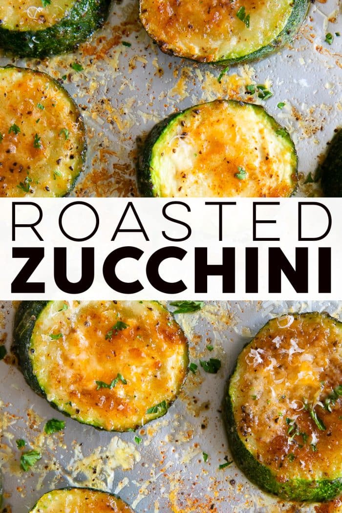 Roasted Zucchini Pinterest pin