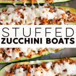Zucchini Boats Pinterest pin
