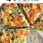 Crustless Spinach Quiche Pinterest Pin