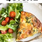 Crustless Spinach Quiche Pinterest Pin