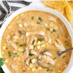white bean chicken chili pinterest pin