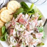 crab salad pinterest pin image