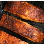 Air fryer salmon Pinterest Pin Image