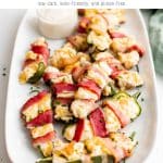 bacon wrapped jalapeno poppers Pinterest pin image