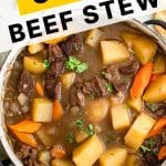 Beef Stew Recipe Pinterest Pin Recipe