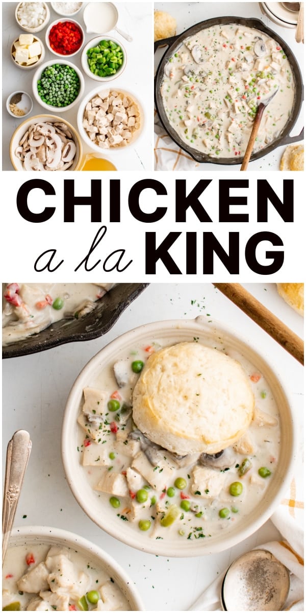 Chicken a la King pinterest pin immagine