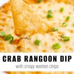 crab rangoon dip pinterest pin image