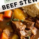 Guinness Beef Stew Pinterest Pin Image
