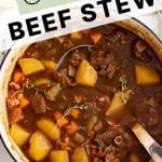 Guinness Beef Stew Pinterest Pin Image