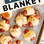 Pigs in a Blanket Pinterest pin image