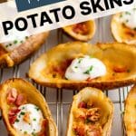 Potato Skins Pinterest Pin Image