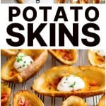 Potato Skins Pinterest Pin Image