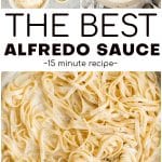 Alfredo Sauce Recipe Pinterest Pin Image