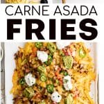 Carne Asada Fries Pinterest Pin Image