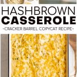 Hashbrown Casserole Pinterest Pin Image