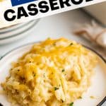 Hashbrown Casserole Pinterest Pin Image