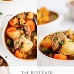 Vegetable Beef Soup Pinterest Pin Image