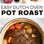 Dutch Oven Pot Roast Pinterest Pin Image
