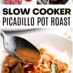 Slow Cooker Picadillo Pot Roast Pinterest Pin Image