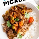 Slow Cooker Picadillo Pot Roast Pinterest Pin Image