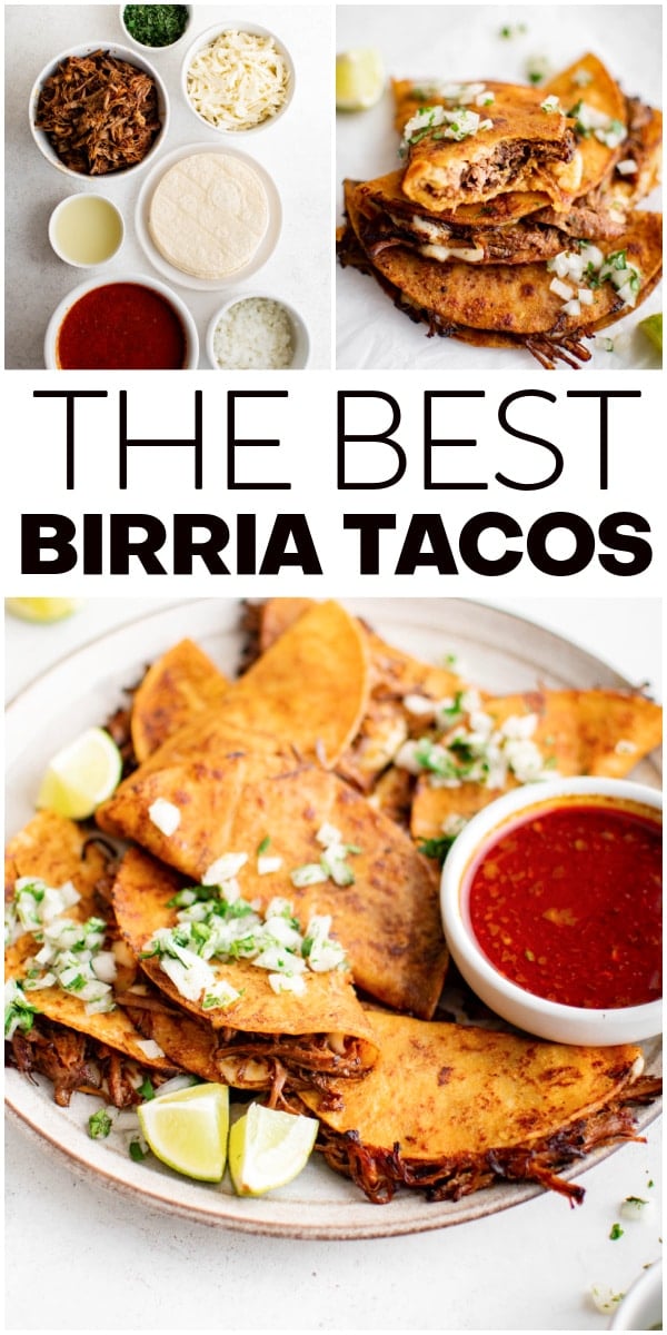 Birria Tacos (Quesabirria Tacos) Pinterest Pin Image