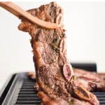 Kalbi (Korean BBQ short ribs) Pinterest Pin Image