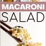 Macaroni salad pinterest pin image