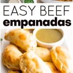 Beef Empanadas Recipe Pinterest Pin Image