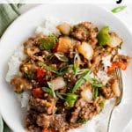 Mongolian Beef Pinterest Pin Image